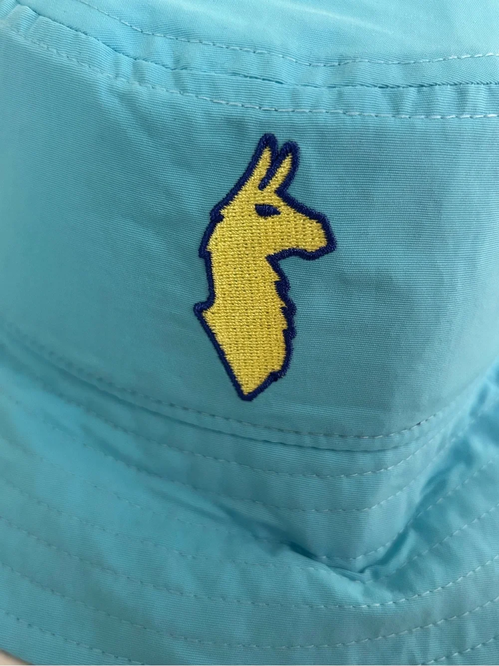 New! Cotopaxi Kids Bucket Hat Nylon Llama Logo Color Blue Sky One Size lightweig